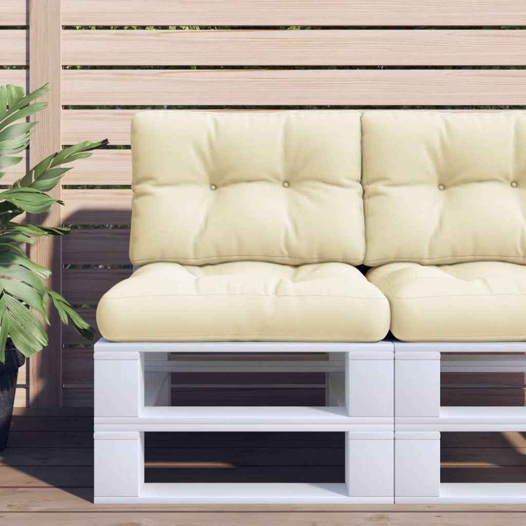 vidaXL Palletkussen 50x40x12 cm stof antracietkleurig