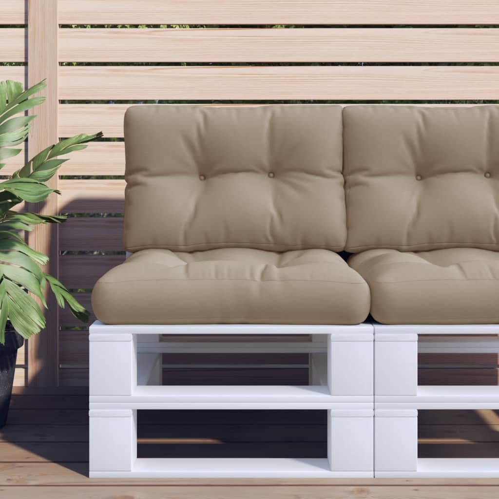 vidaXL Palletkussen 50x40x12 cm stof antracietkleurig
