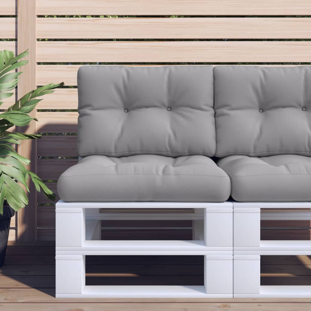 vidaXL Palletkussen 50x40x12 cm stof antracietkleurig