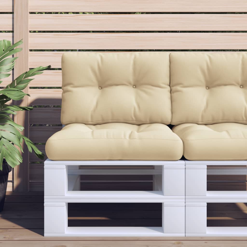 vidaXL Palletkussen 50x40x12 cm stof antracietkleurig