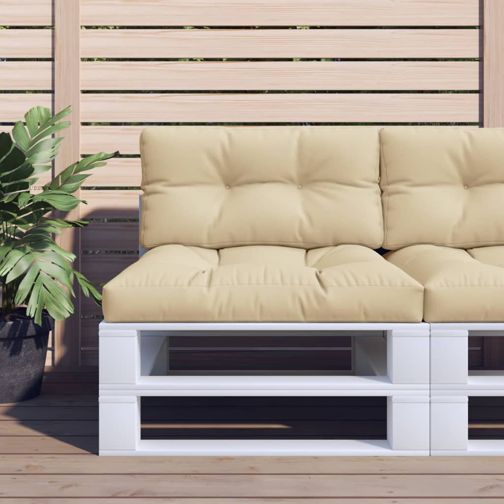 vidaXL Palletkussen 50x40x12 cm stof antracietkleurig