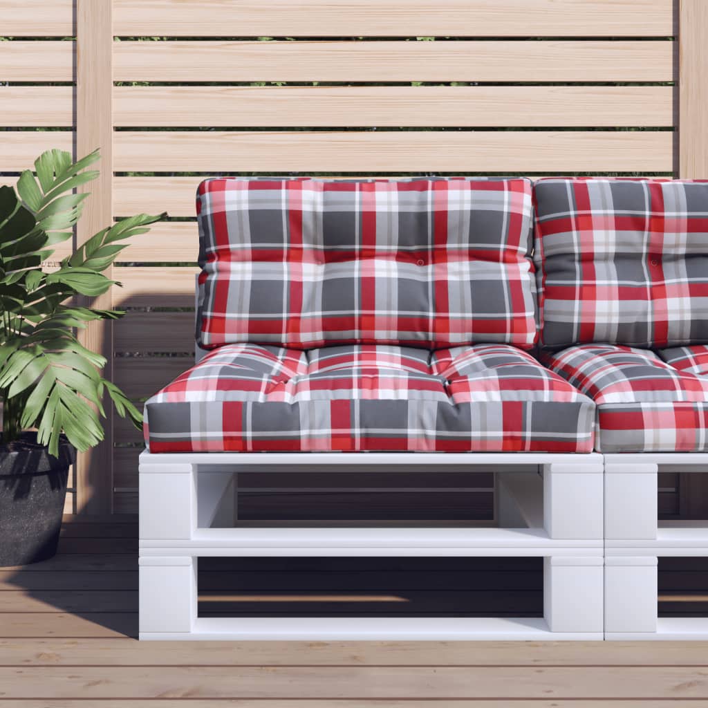 vidaXL Palletkussen 50x40x12 cm stof antracietkleurig