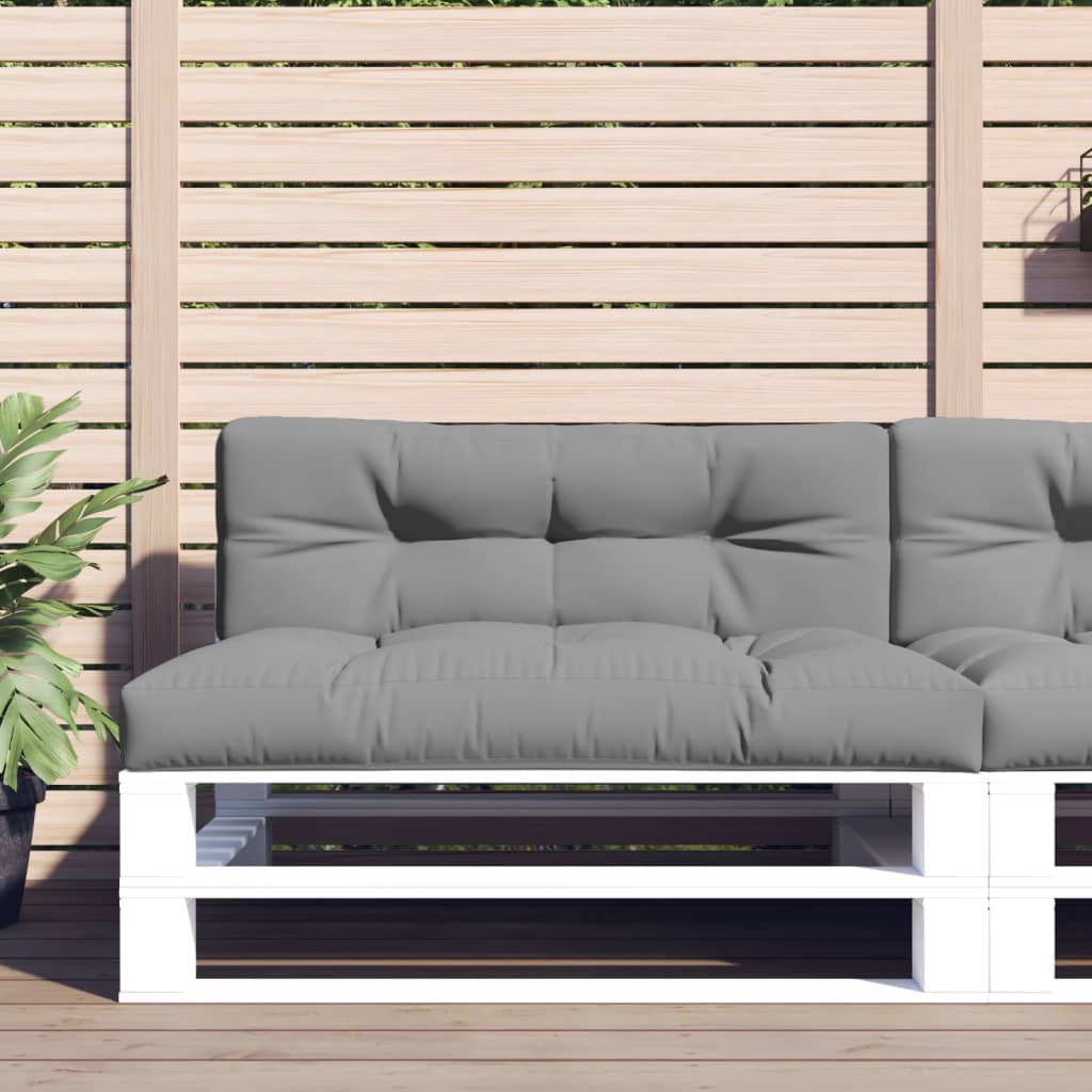 vidaXL Palletkussen 50x40x12 cm stof antracietkleurig