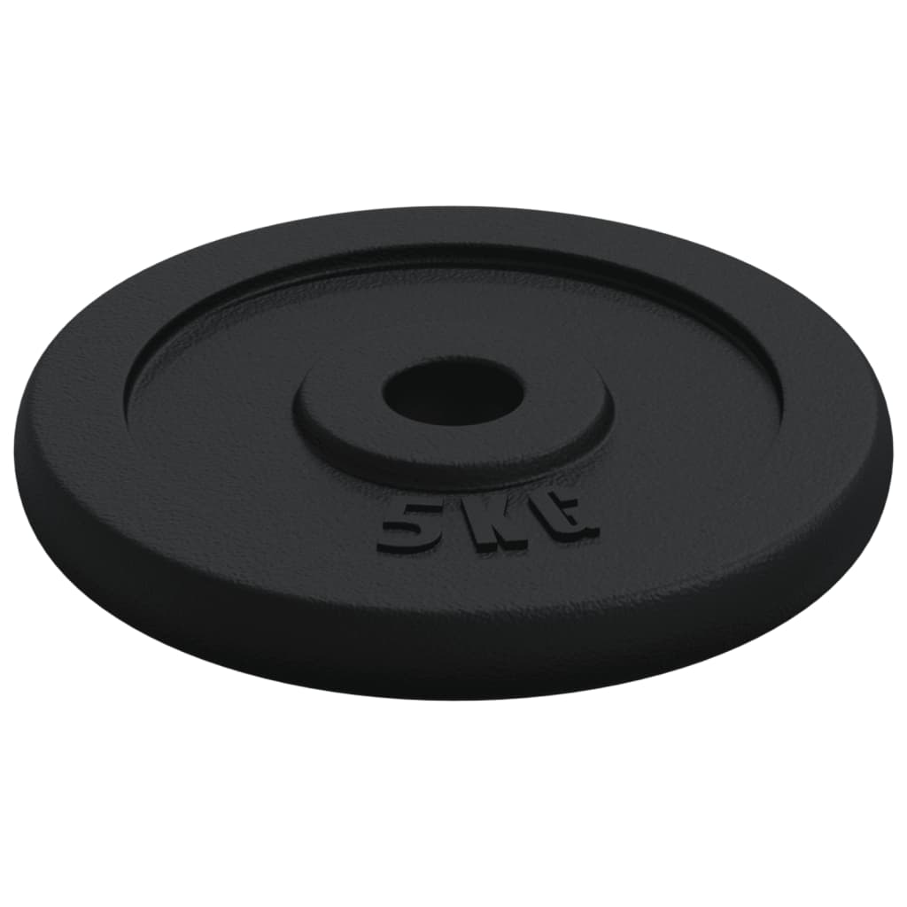 vidaXL 14-delige Halterset 20 kg gietijzer