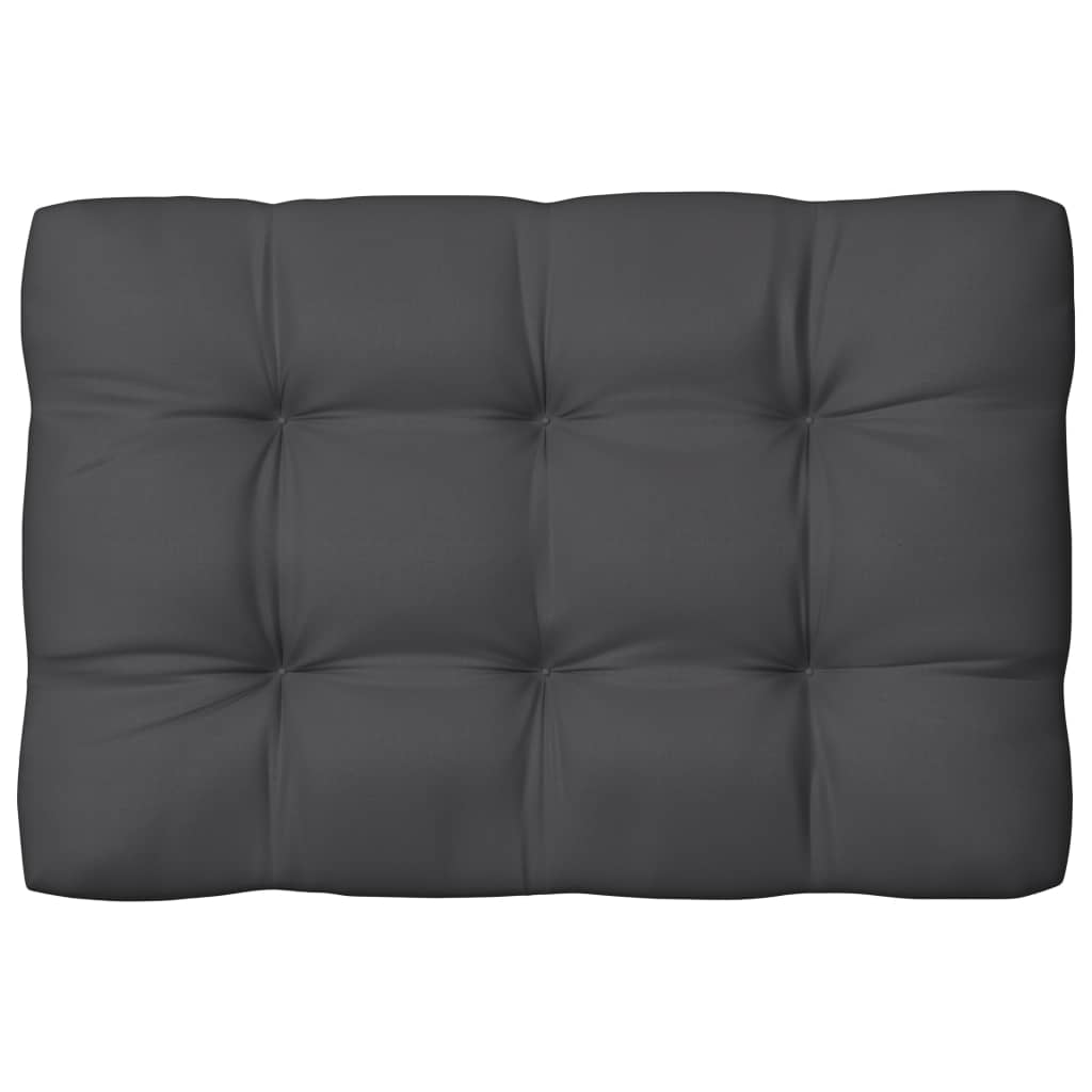 vidaXL Bankkussens pallet 7 st antraciet