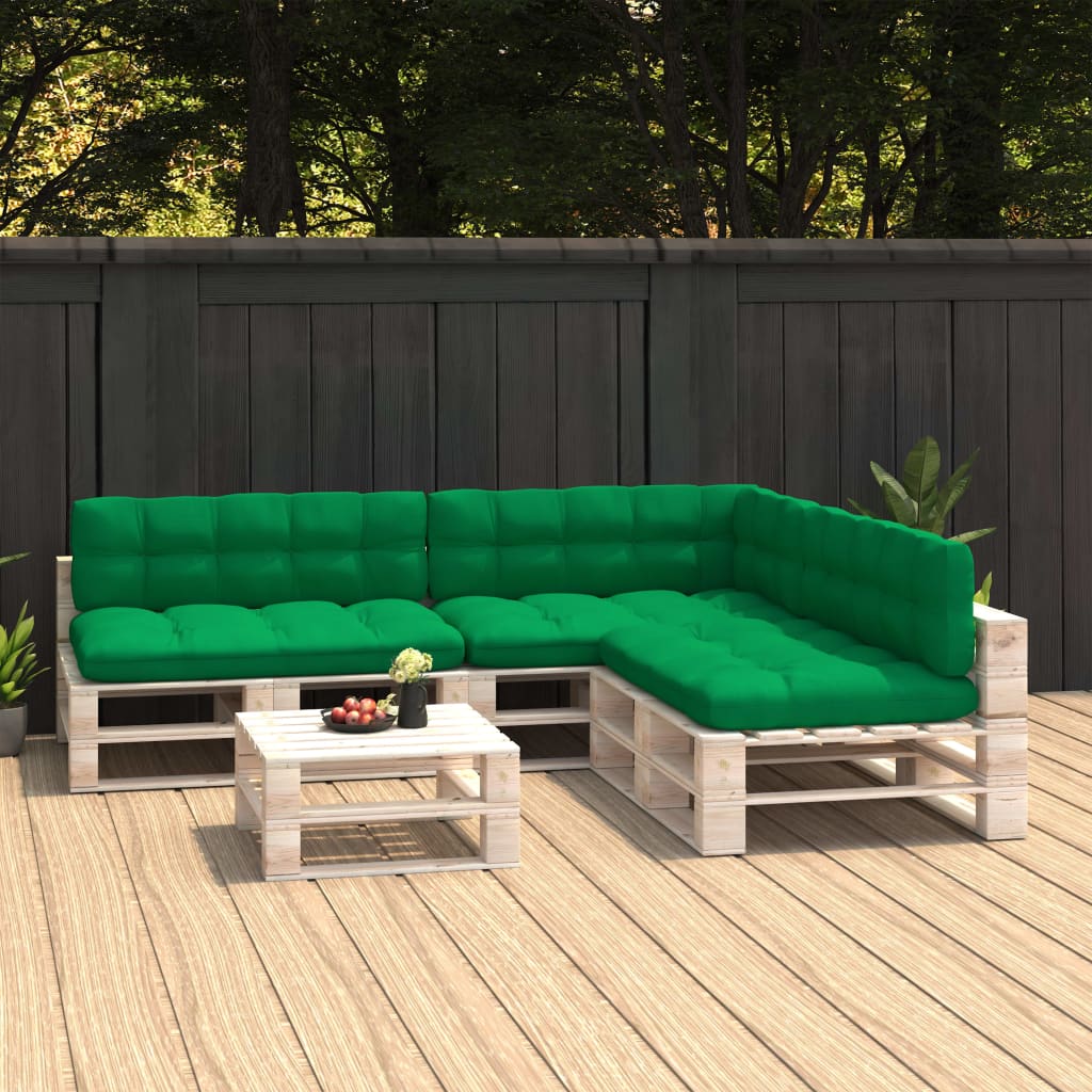 vidaXL Bankkussens pallet 7 st antraciet