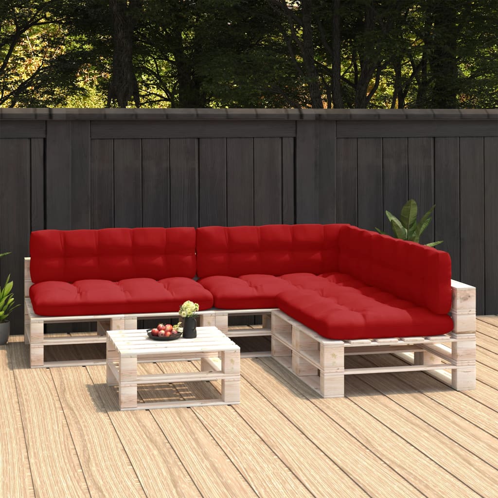 vidaXL Bankkussens pallet 7 st antraciet