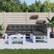 vidaXL Palletkussens 5 st stof antracietkleurig