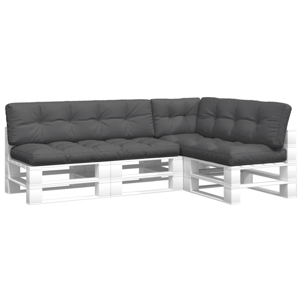vidaXL Palletkussens 5 st stof antracietkleurig