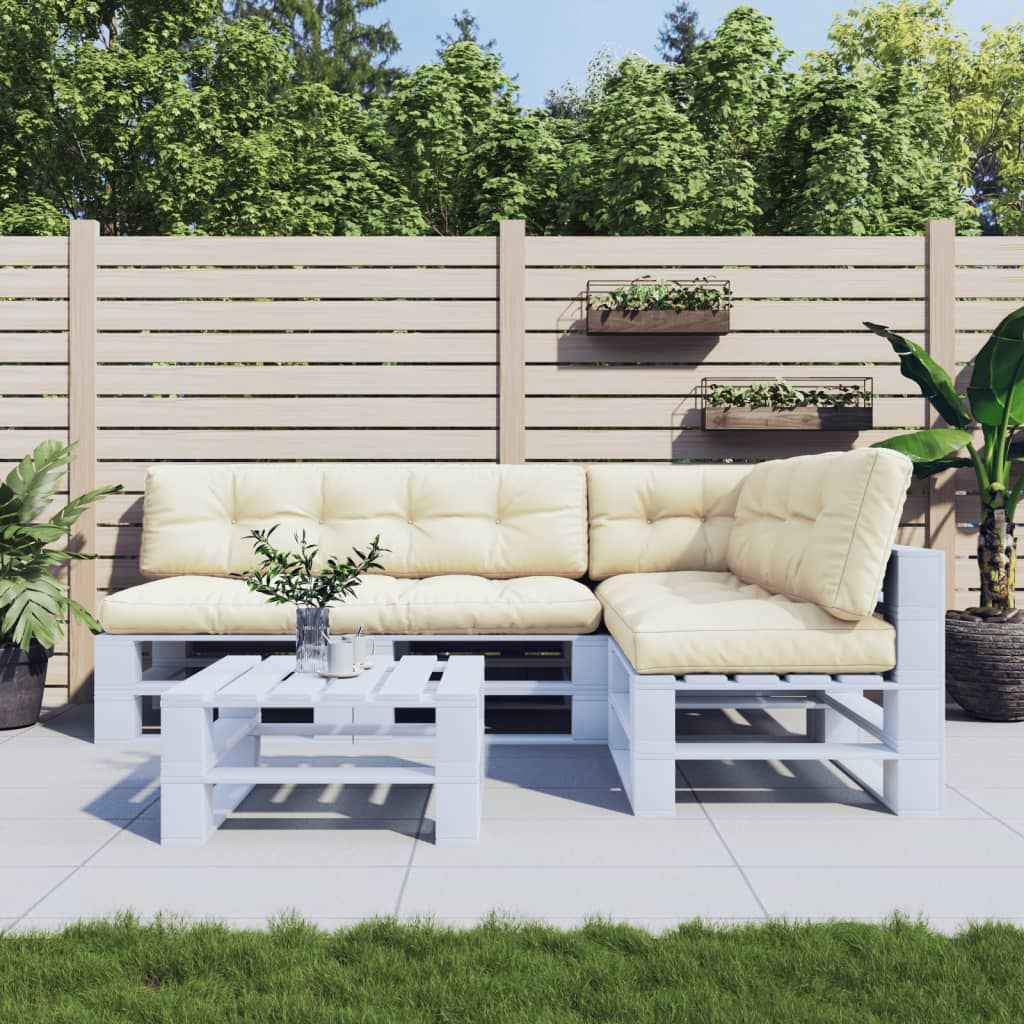 vidaXL Palletkussens 5 st stof antracietkleurig
