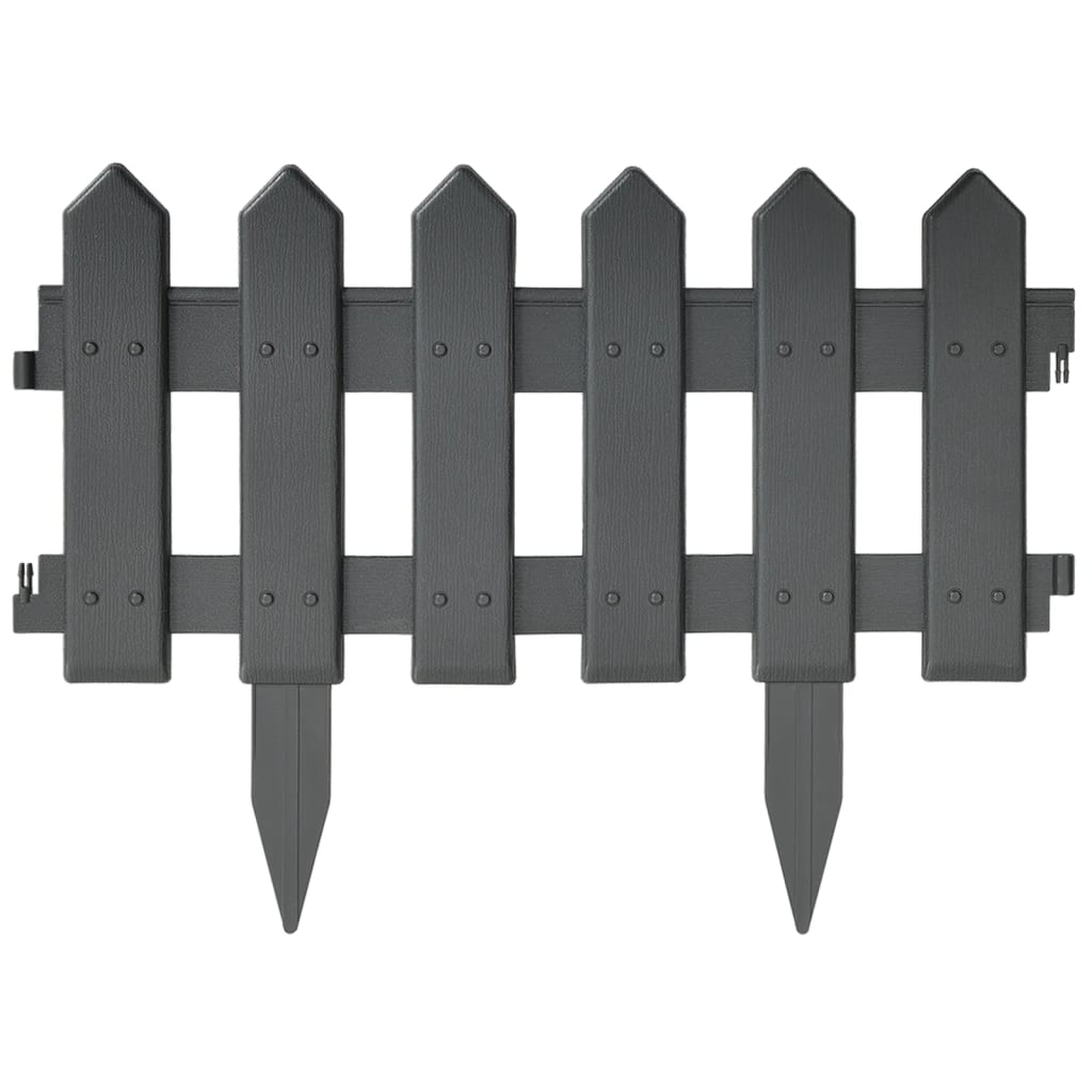 vidaXL Gazonranden 25 st 10 m PP wit - Aashly