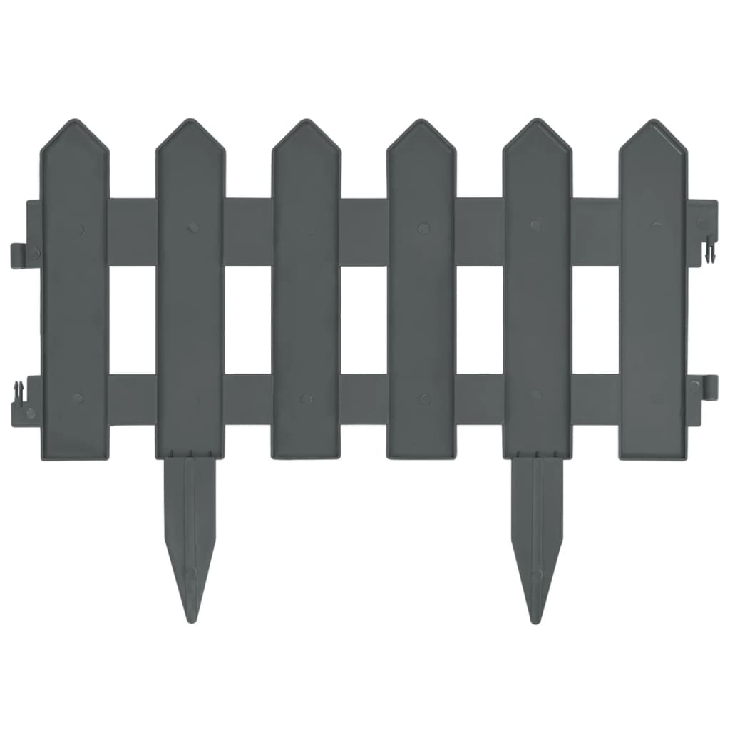 vidaXL Gazonranden 25 st 10 m PP wit - Aashly