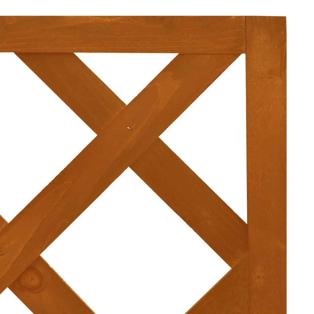 vidaXL Latwerkplantenbak hoekmodel 40x40x150 cm vurenhout oranje