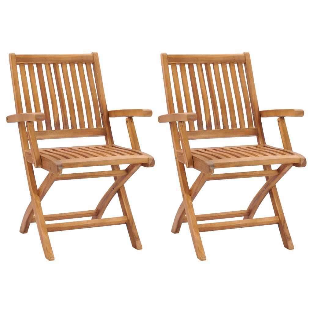 vidaXL Tuinstoelen 6 st inklapbaar massief teakhout