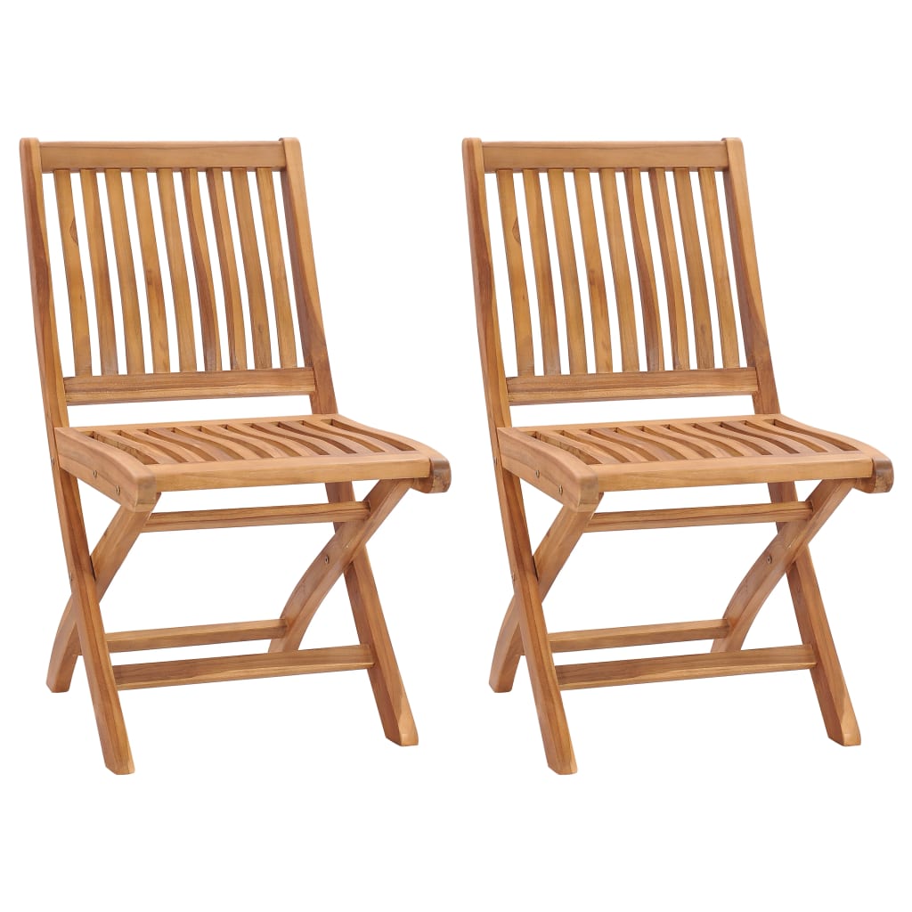 vidaXL Tuinstoelen 6 st inklapbaar massief teakhout