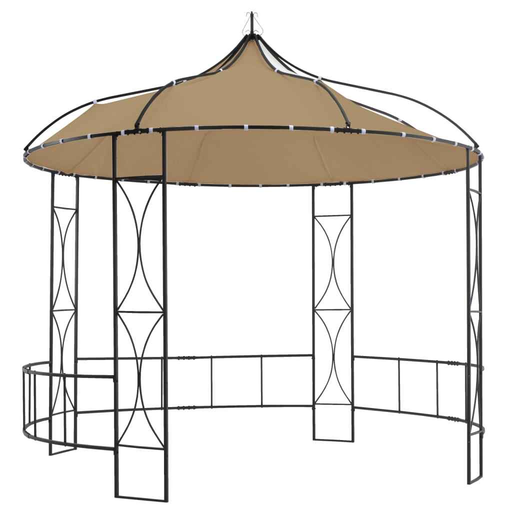 vidaXL Prieel rond 300x290 cm antraciet