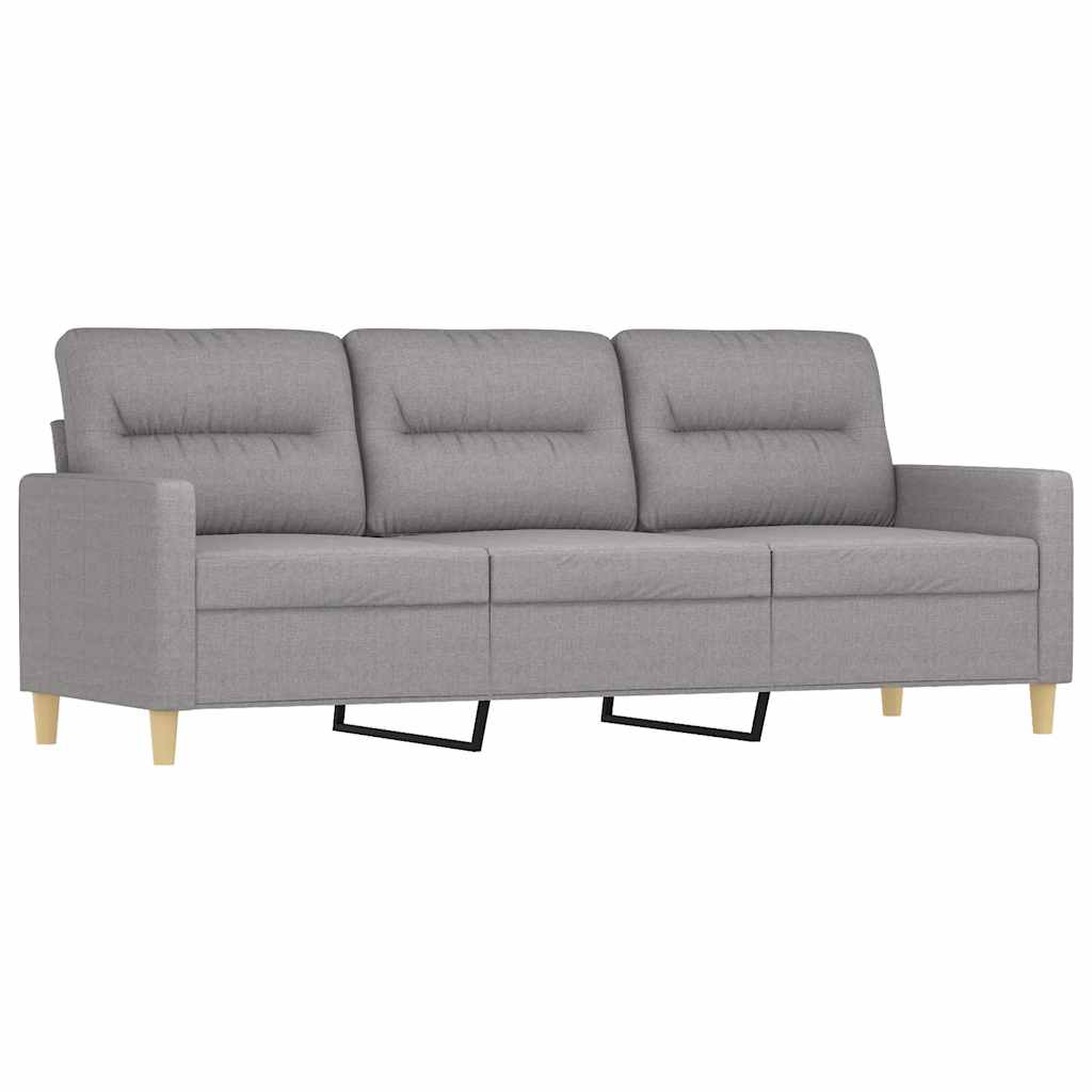 vidaXL Fauteuil met voetenbank 60 cm stof donkergrijs