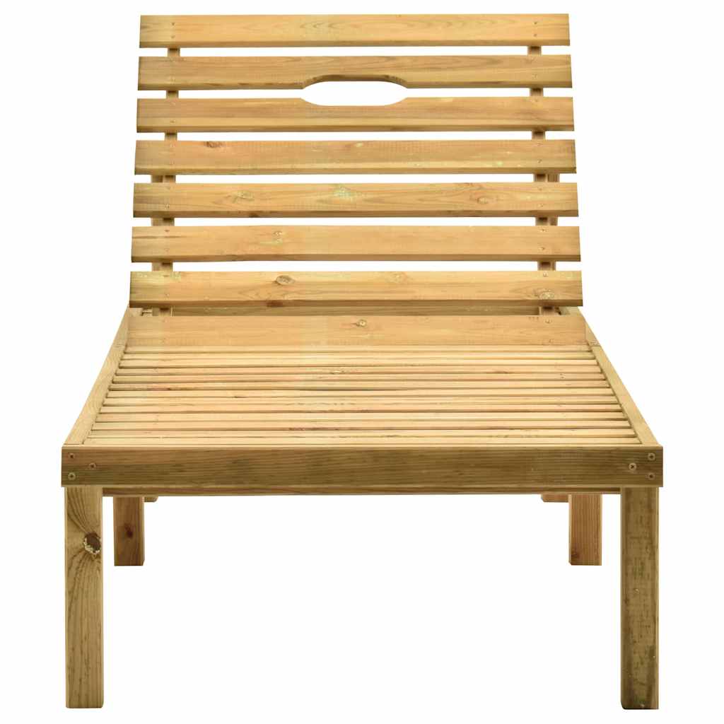 vidaXL Ligbed met tafel geïmpregneerd grenenhout - Aashly