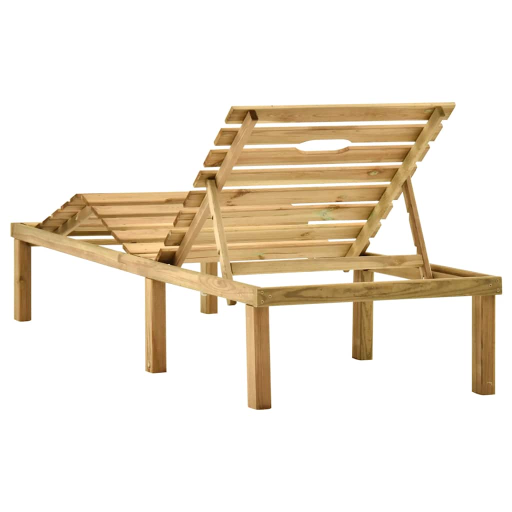 vidaXL Ligbed met tafel geïmpregneerd grenenhout - Aashly