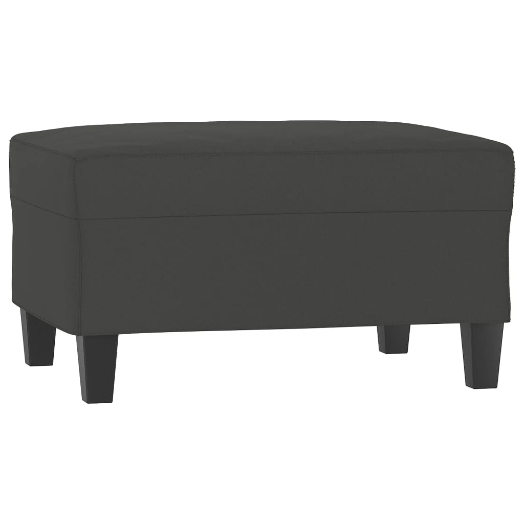 vidaXL 3-delige Loungeset met kussens microvezelstof donkergrijs