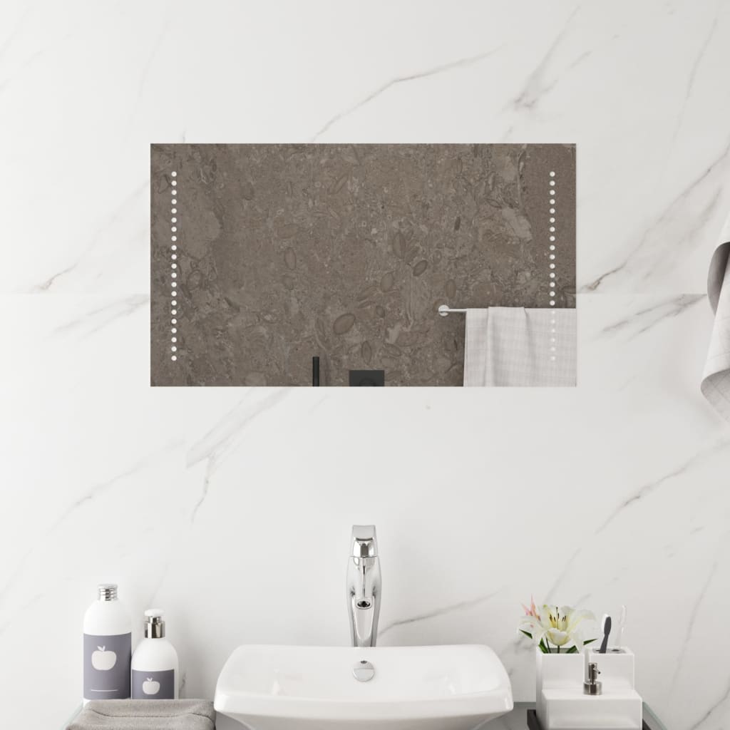 vidaXL Badkamerspiegel LED 40x60 cm