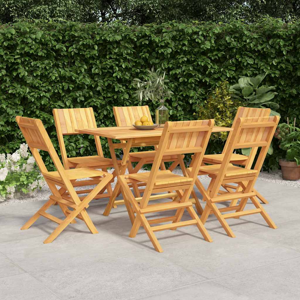vidaXL 5-delige Tuinset massief teakhout