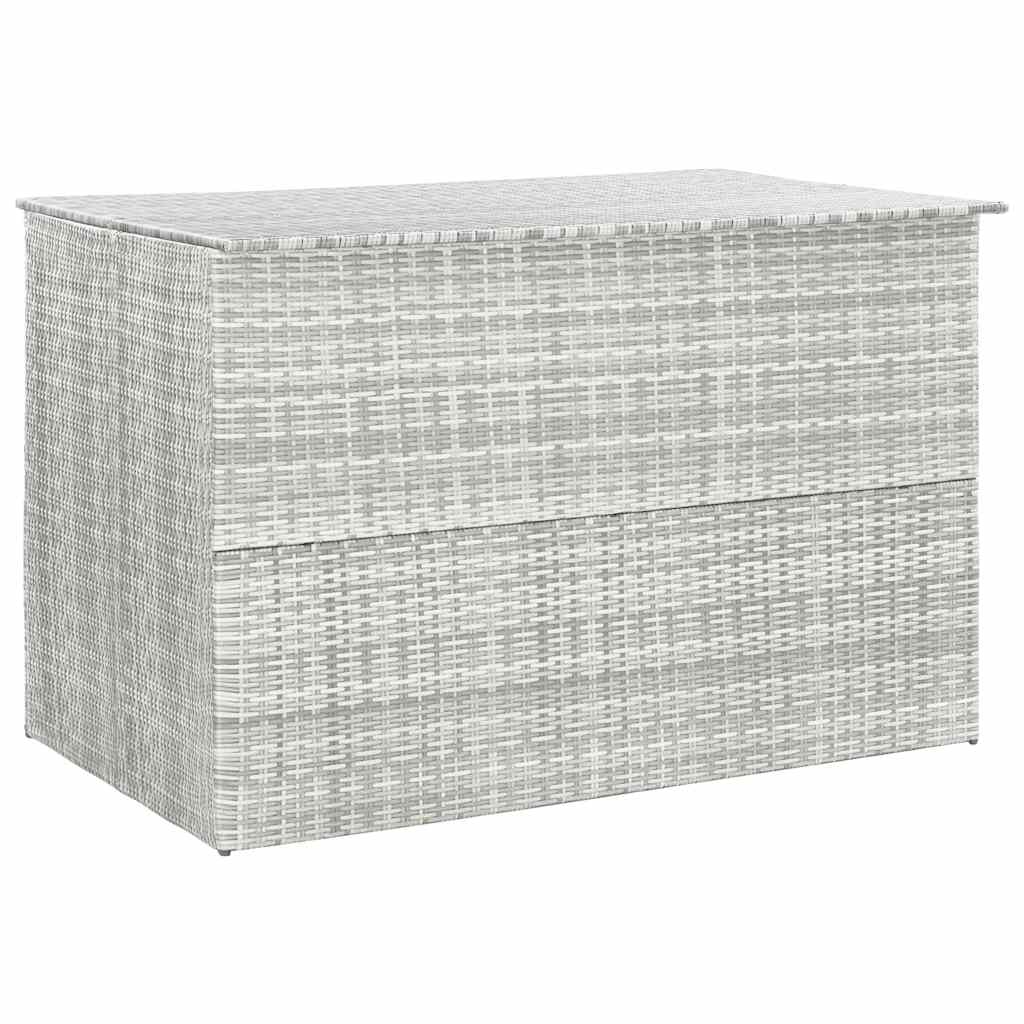 vidaXL Tuinbox 150x100x100 cm poly rattan lichtgrijs