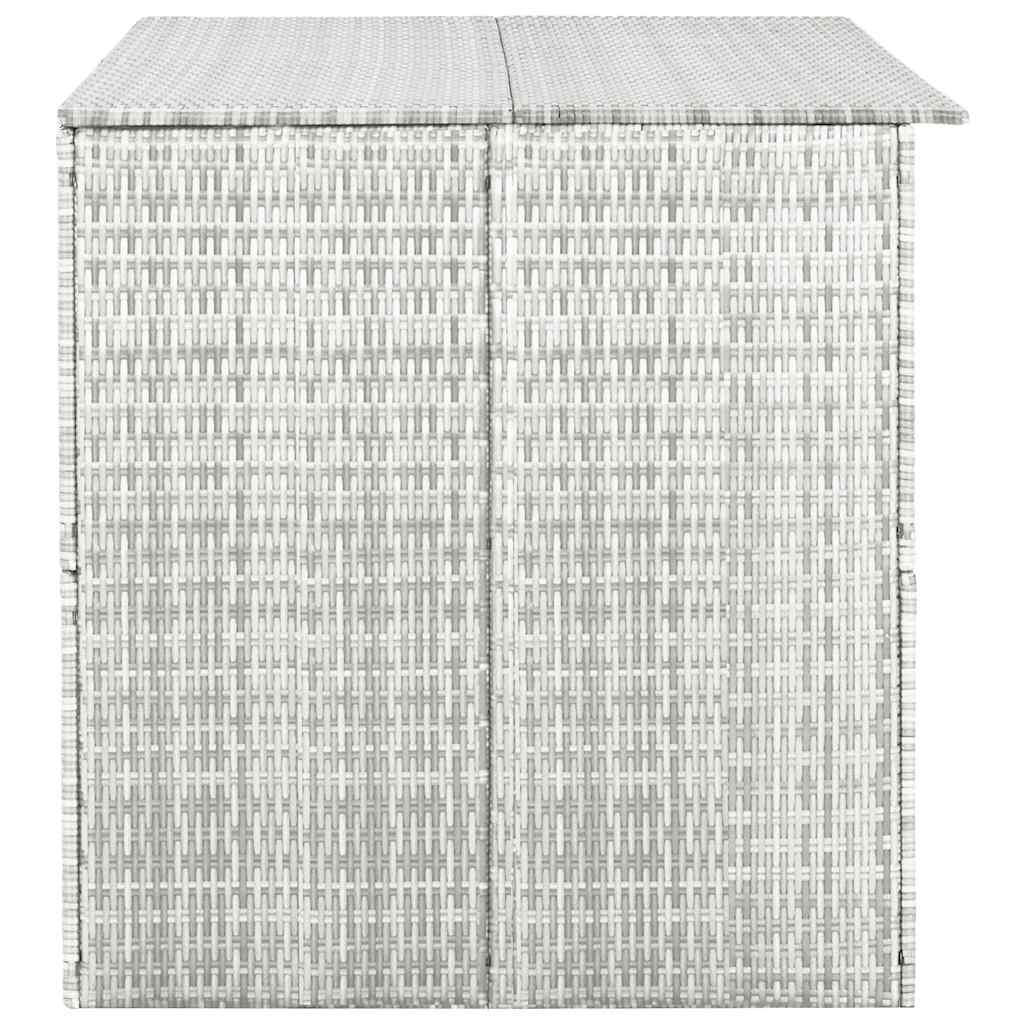 vidaXL Tuinbox 150x100x100 cm poly rattan lichtgrijs