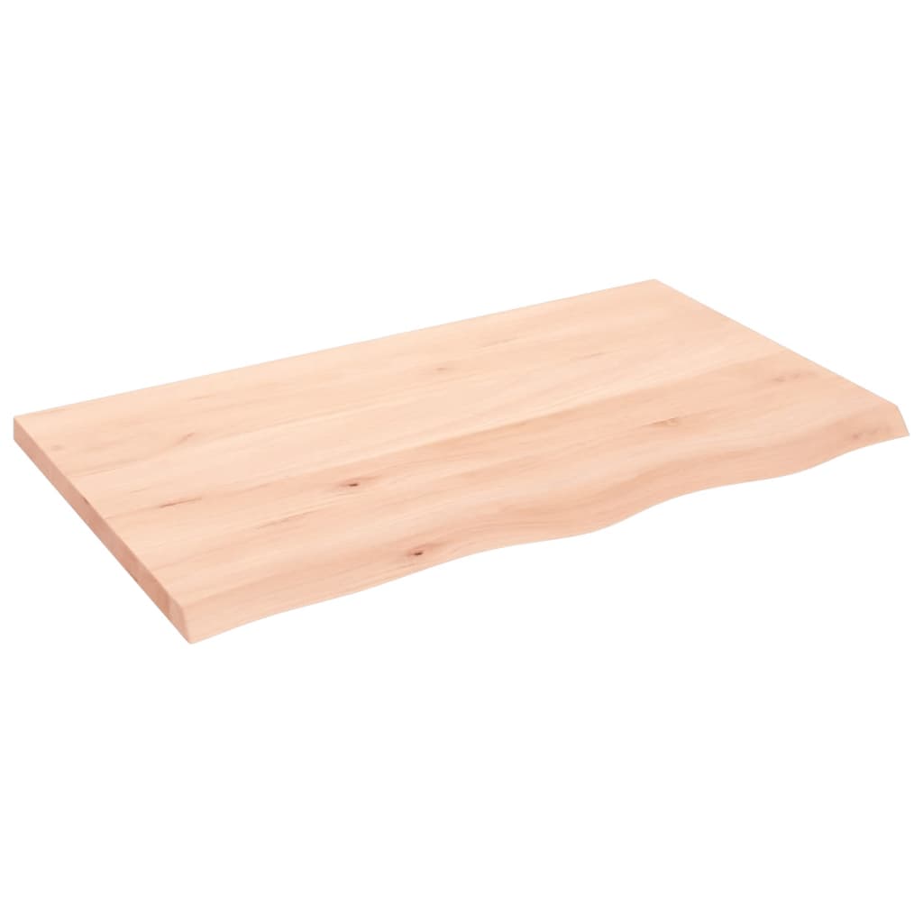 vidaXL Tafelblad 100x60x2 cm behandeld massief eikenhout donkerbruin
