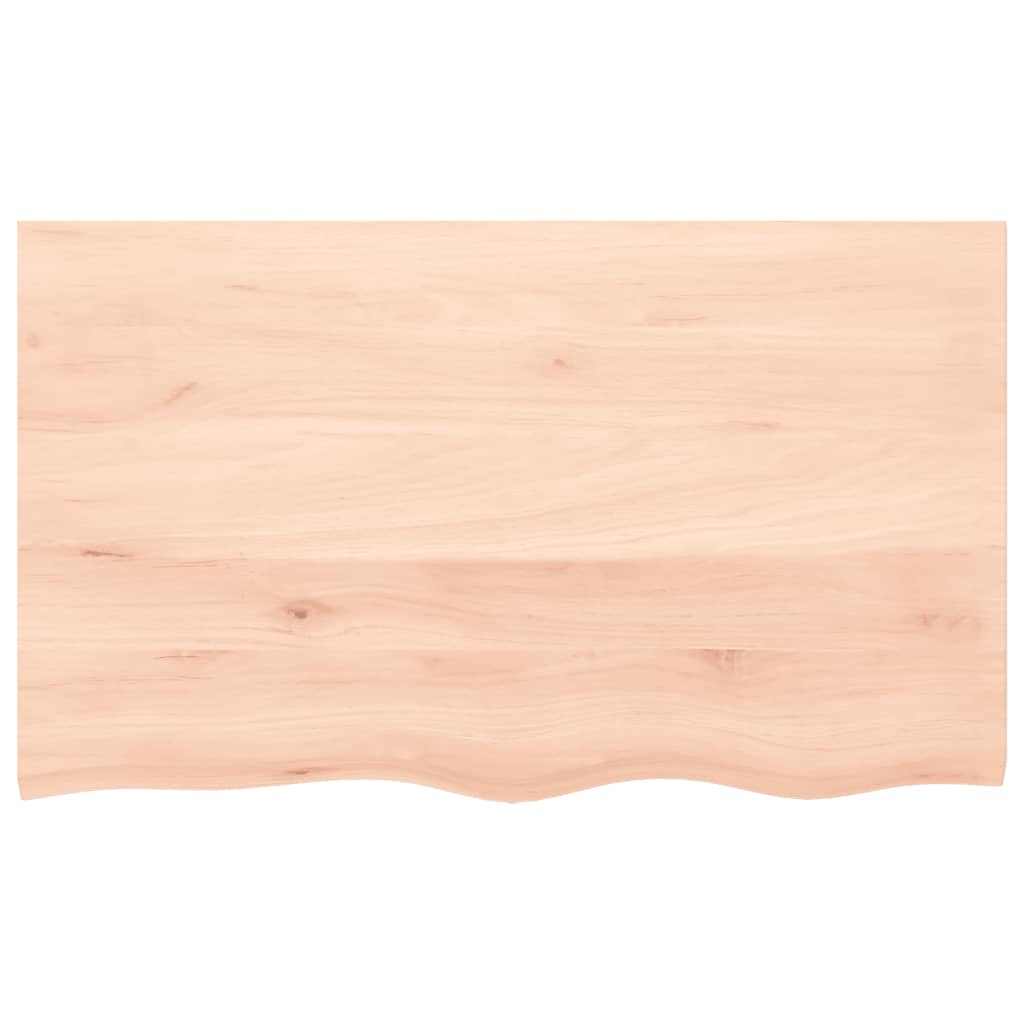 vidaXL Tafelblad 100x60x2 cm behandeld massief eikenhout donkerbruin