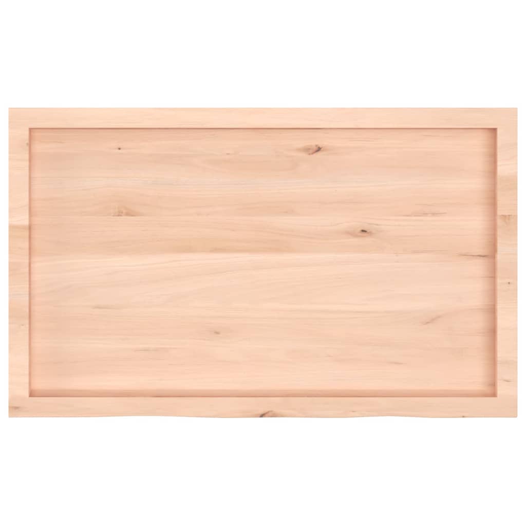 vidaXL Tafelblad 100x60x2 cm behandeld massief eikenhout donkerbruin