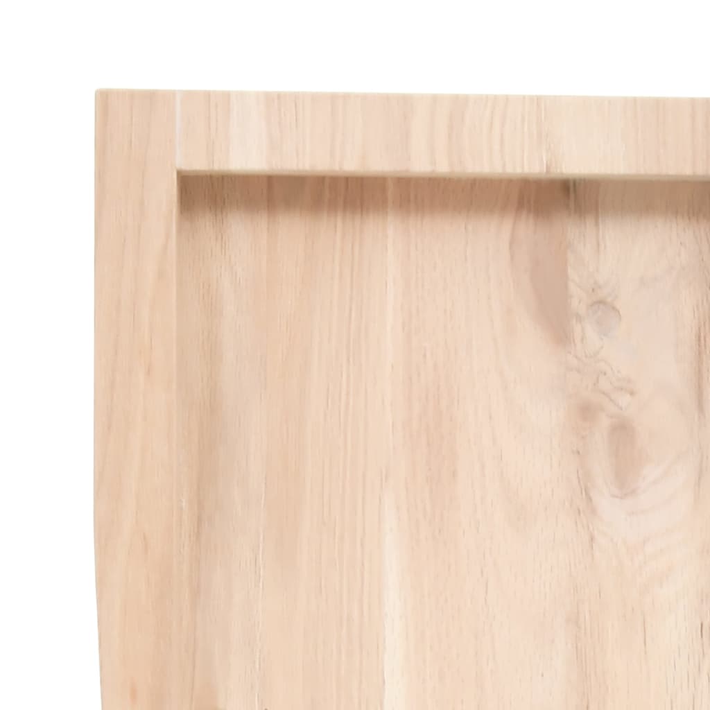 vidaXL Tafelblad 100x60x2 cm behandeld massief eikenhout donkerbruin