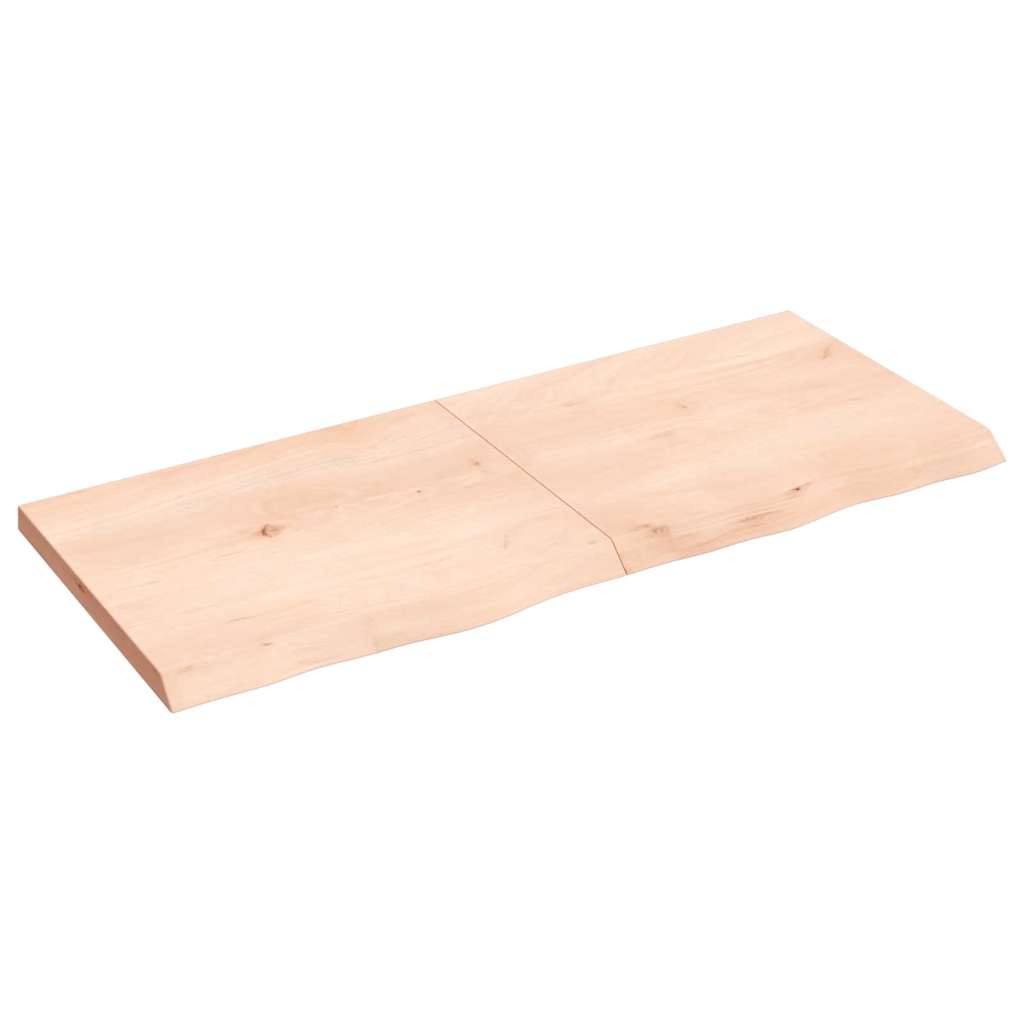 vidaXL Tafelblad 100x60x2 cm behandeld massief eikenhout donkerbruin