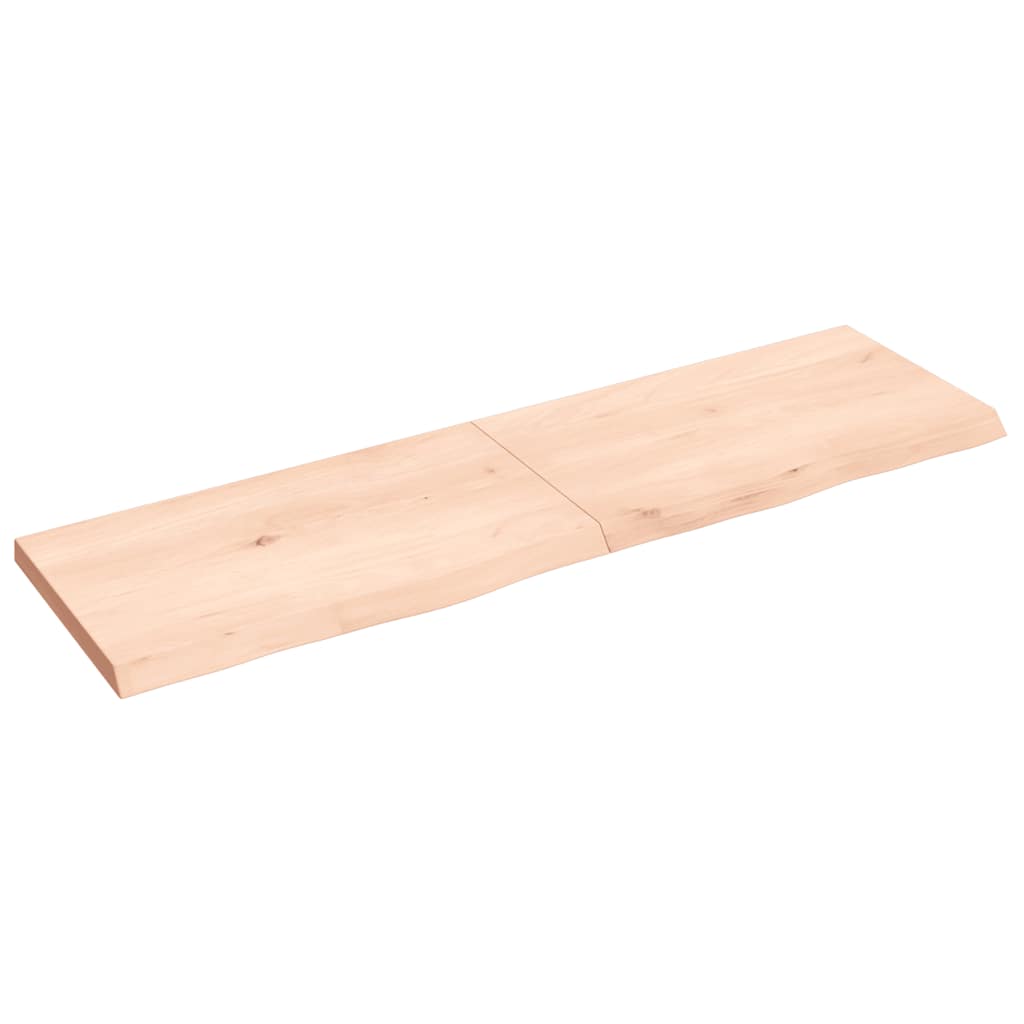 vidaXL Tafelblad 100x60x2 cm behandeld massief eikenhout donkerbruin