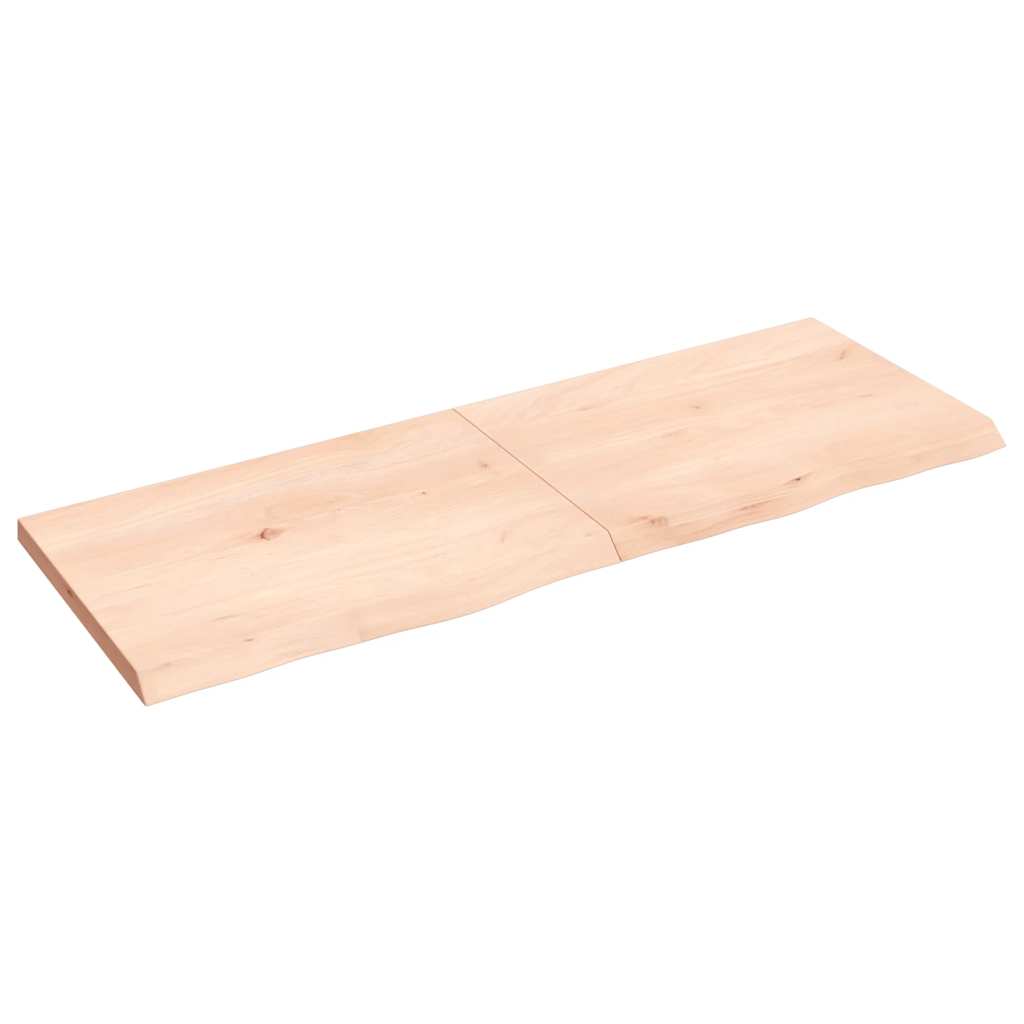 vidaXL Tafelblad 100x60x2 cm behandeld massief eikenhout donkerbruin