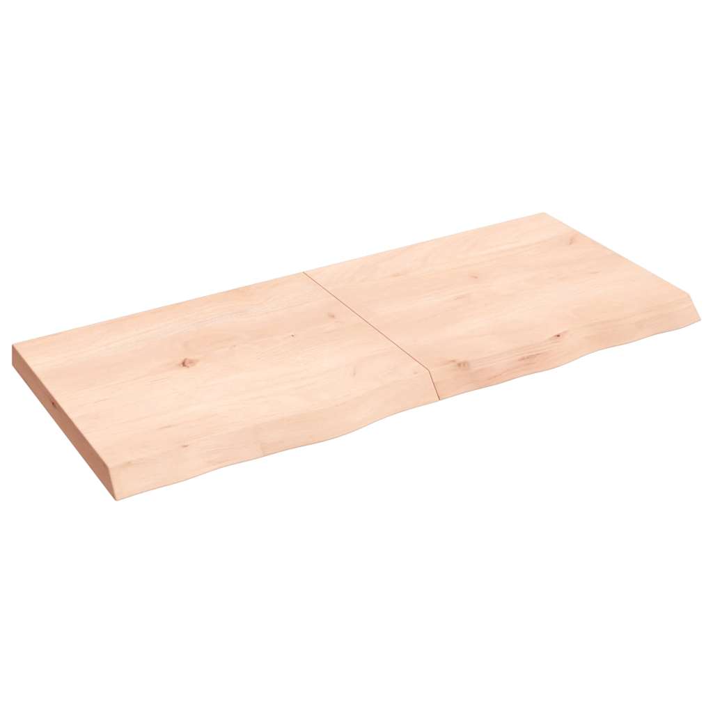 vidaXL Tafelblad 100x60x2 cm behandeld massief eikenhout donkerbruin