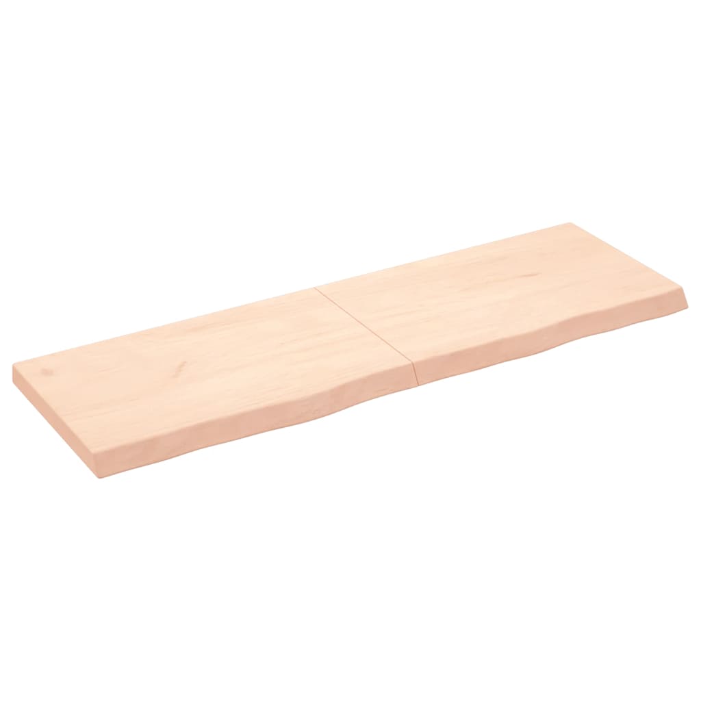 vidaXL Tafelblad 100x60x2 cm behandeld massief eikenhout donkerbruin