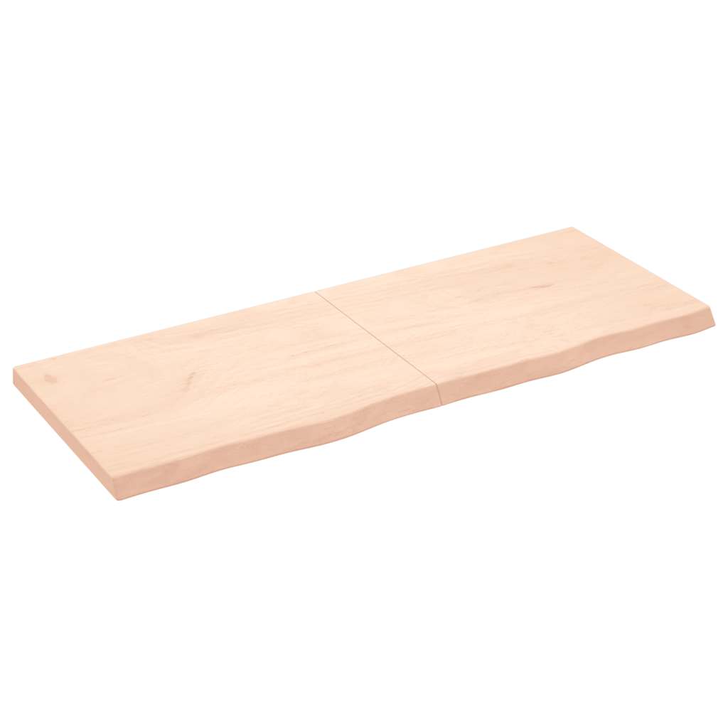 vidaXL Tafelblad 100x60x2 cm behandeld massief eikenhout donkerbruin