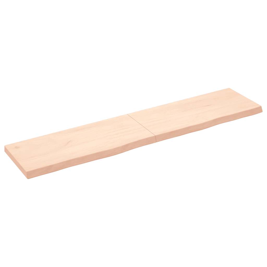 vidaXL Tafelblad 100x60x2 cm behandeld massief eikenhout donkerbruin