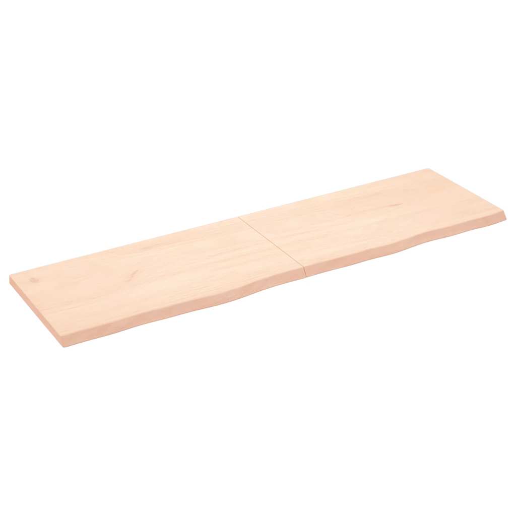 vidaXL Tafelblad 100x60x2 cm behandeld massief eikenhout donkerbruin