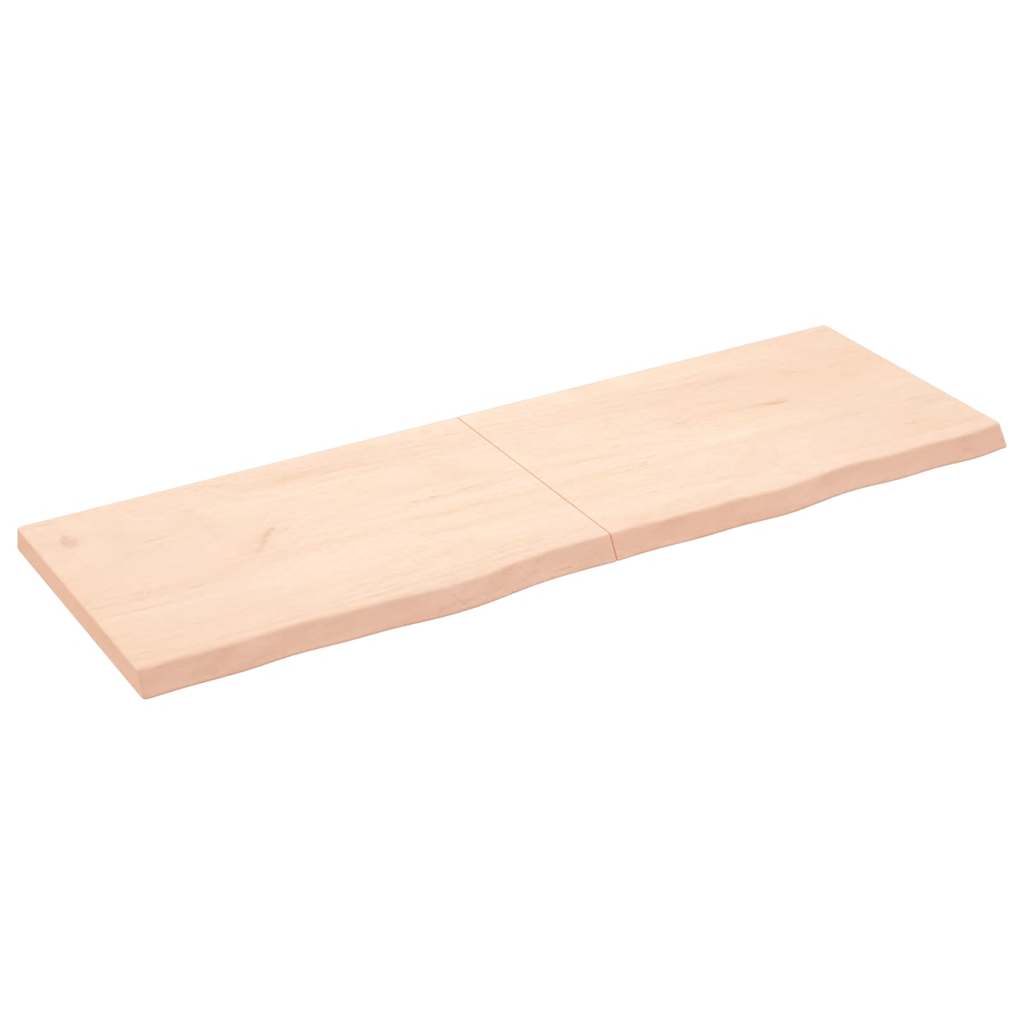 vidaXL Tafelblad 100x60x2 cm behandeld massief eikenhout donkerbruin