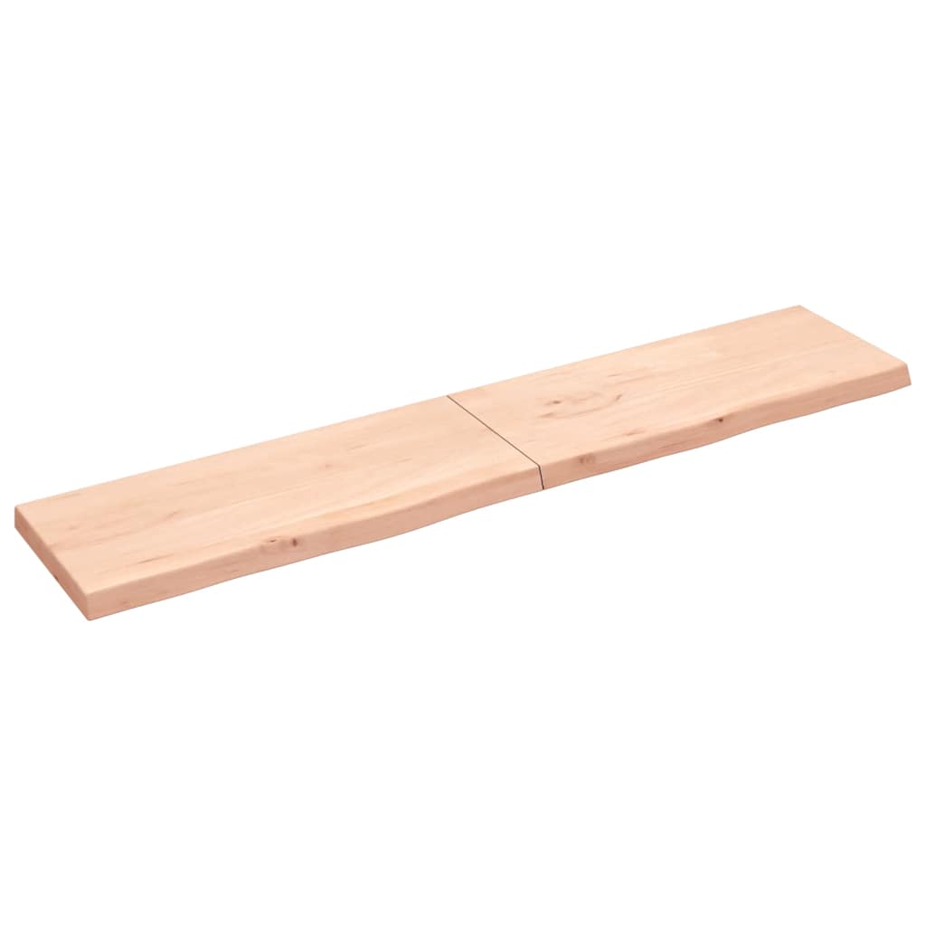 vidaXL Tafelblad 100x60x2 cm behandeld massief eikenhout donkerbruin