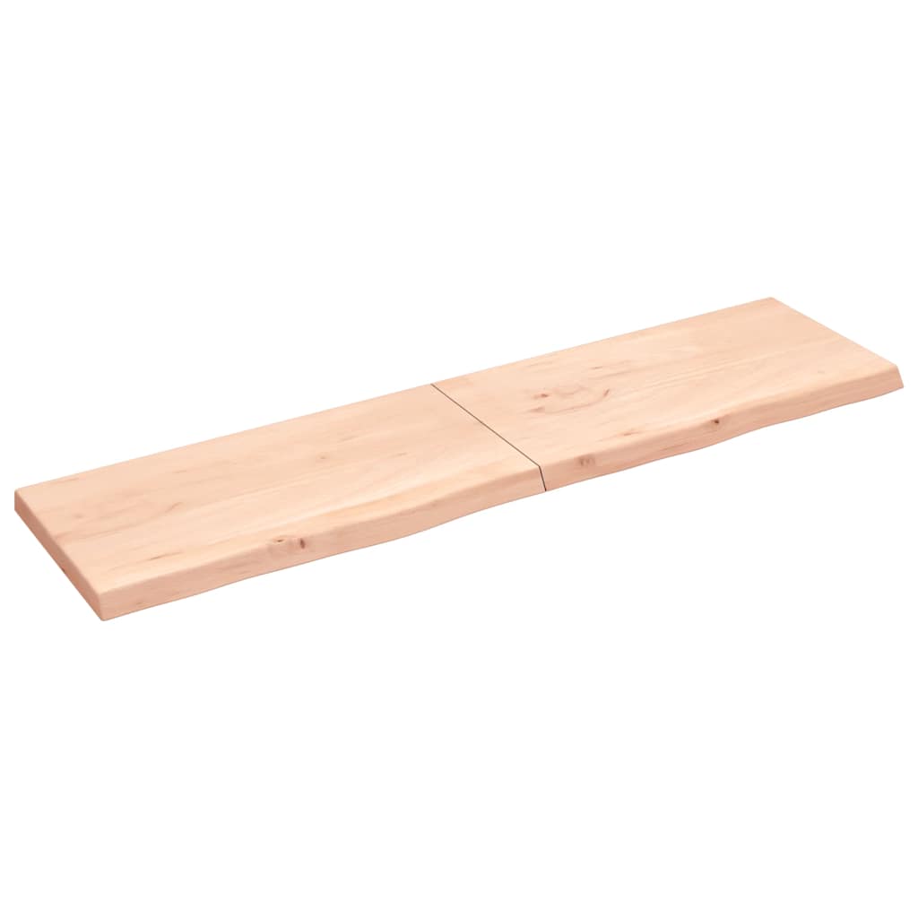 vidaXL Tafelblad 100x60x2 cm behandeld massief eikenhout donkerbruin
