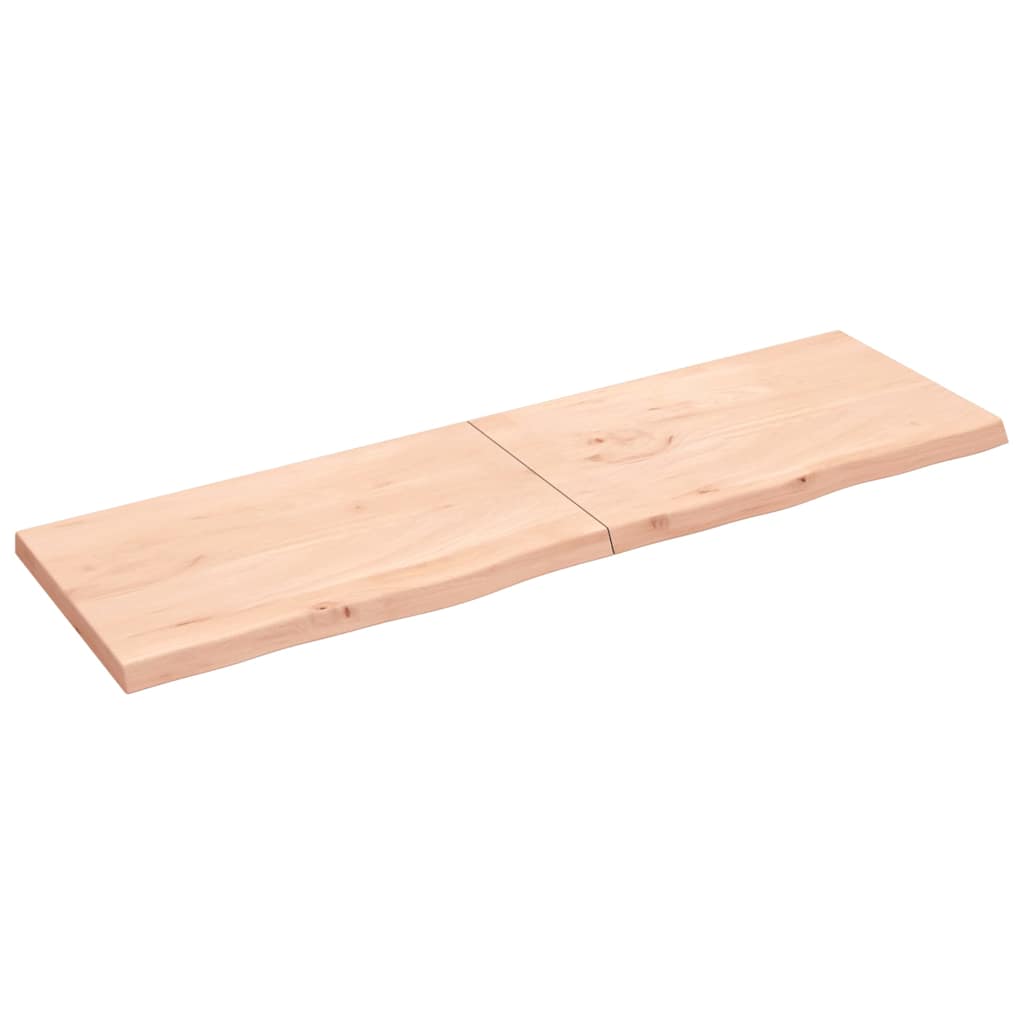 vidaXL Tafelblad 100x60x2 cm behandeld massief eikenhout donkerbruin