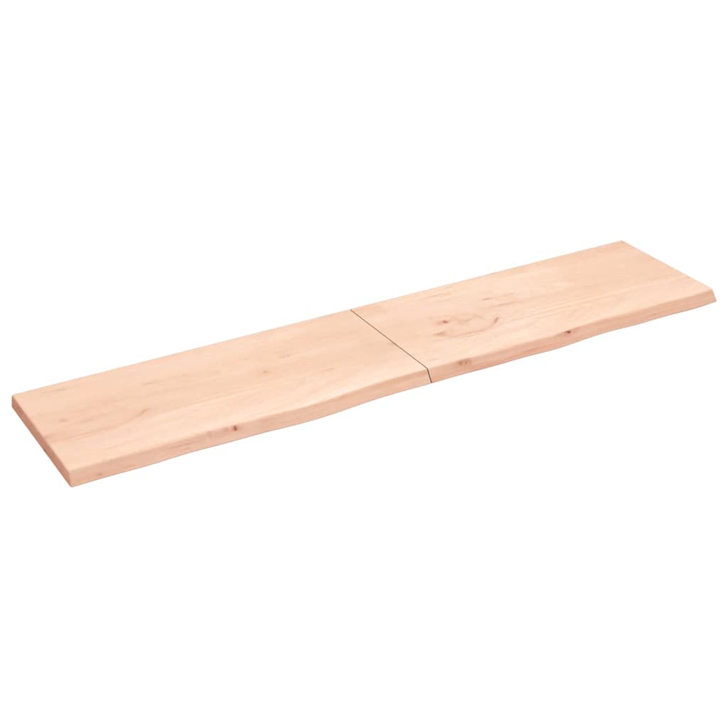 vidaXL Tafelblad 100x60x2 cm behandeld massief eikenhout donkerbruin