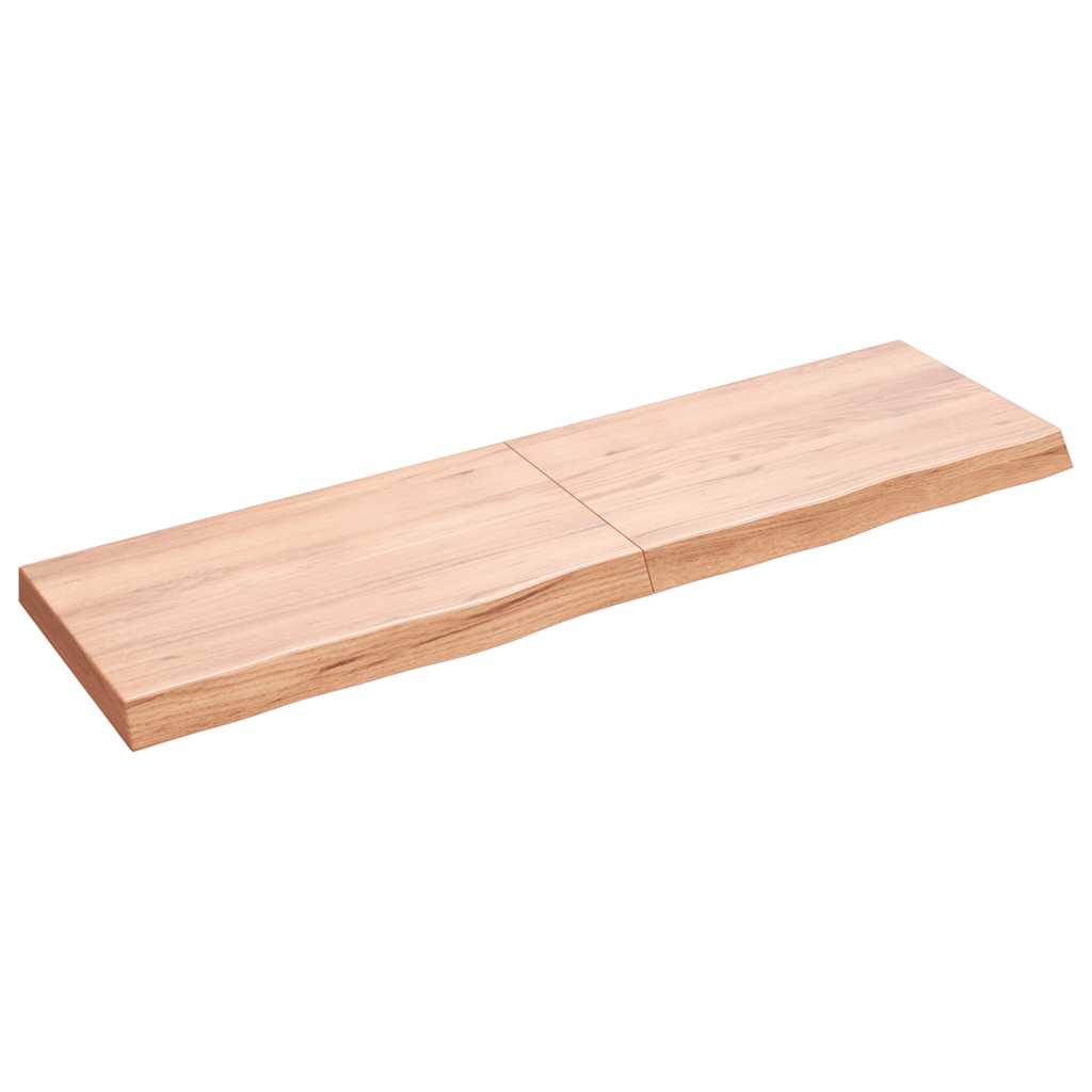 vidaXL Tafelblad 100x60x2 cm behandeld massief eikenhout donkerbruin