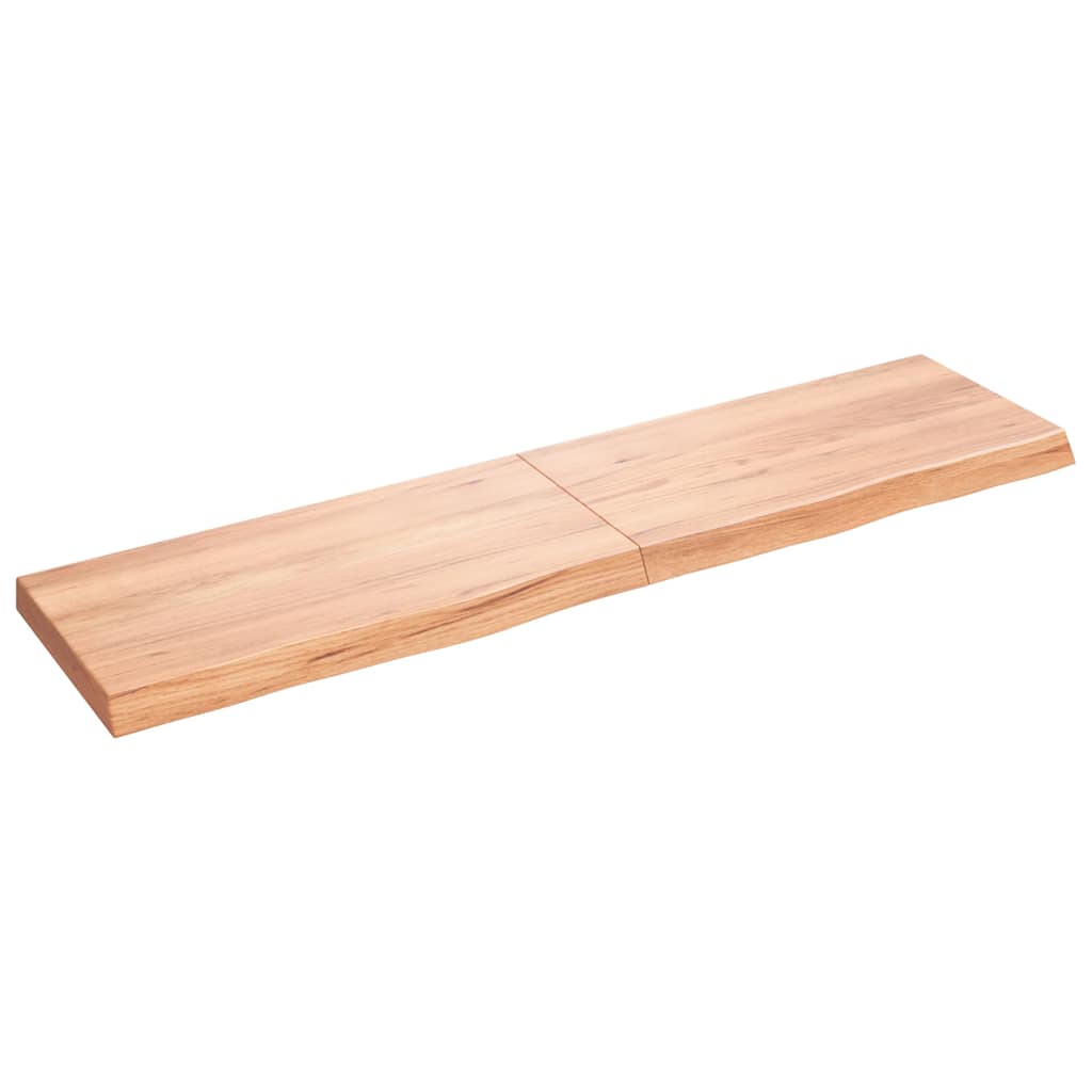 vidaXL Tafelblad 100x60x2 cm behandeld massief eikenhout donkerbruin