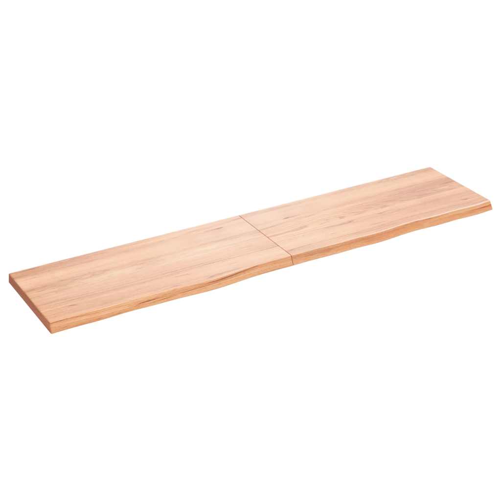 vidaXL Tafelblad 100x60x2 cm behandeld massief eikenhout donkerbruin