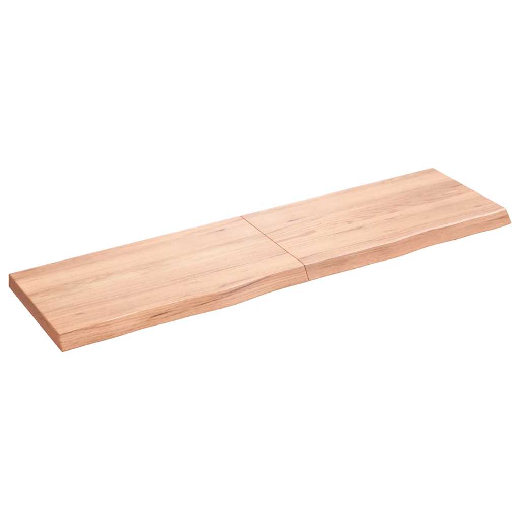 vidaXL Tafelblad 100x60x2 cm behandeld massief eikenhout donkerbruin
