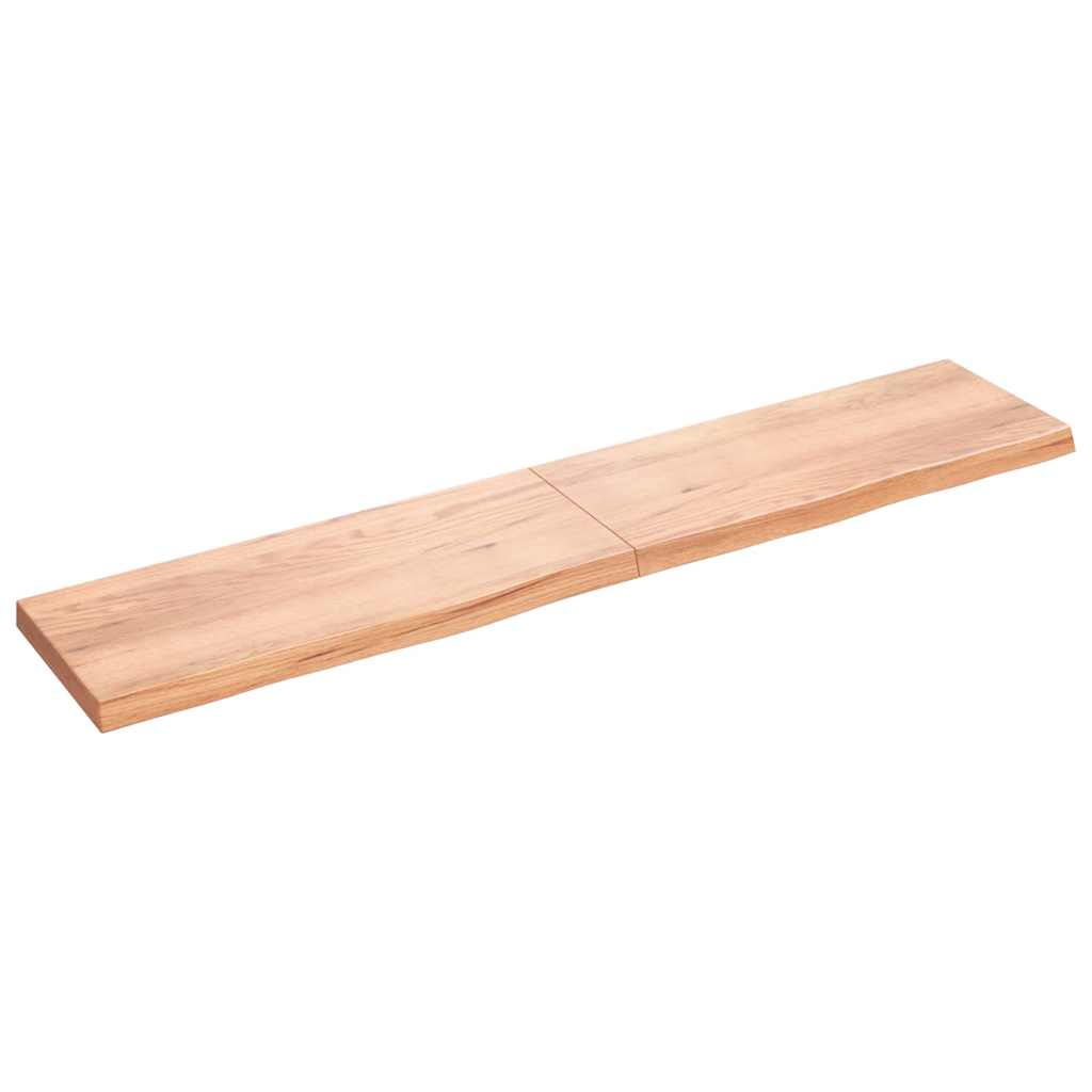 vidaXL Tafelblad 100x60x2 cm behandeld massief eikenhout donkerbruin